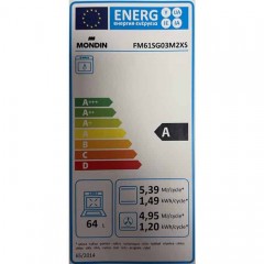 Φούρνος Αερίου Με Αέρα Και Γκρίλ Αερίου Και Σούβλα Mondin FM61CG03M2NN GPL